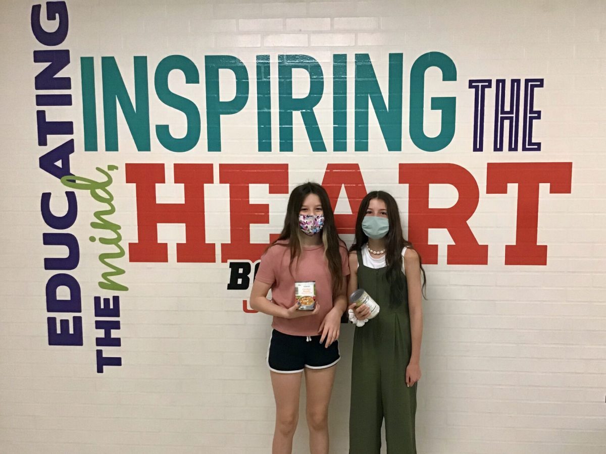 Boyce Middle School drive collects 600 pounds of food for SHIM The